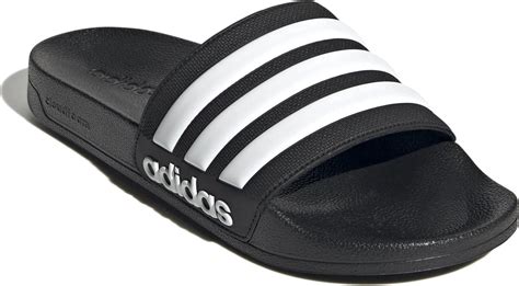 adidas slippers met tekst|adidas 3 strips sandalen.